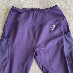 purple gymshark leggings